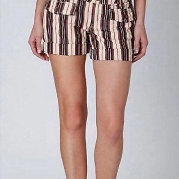 Anthropologie- Hei Hei Esplanade Striped shorts. - Picture 1 of 4